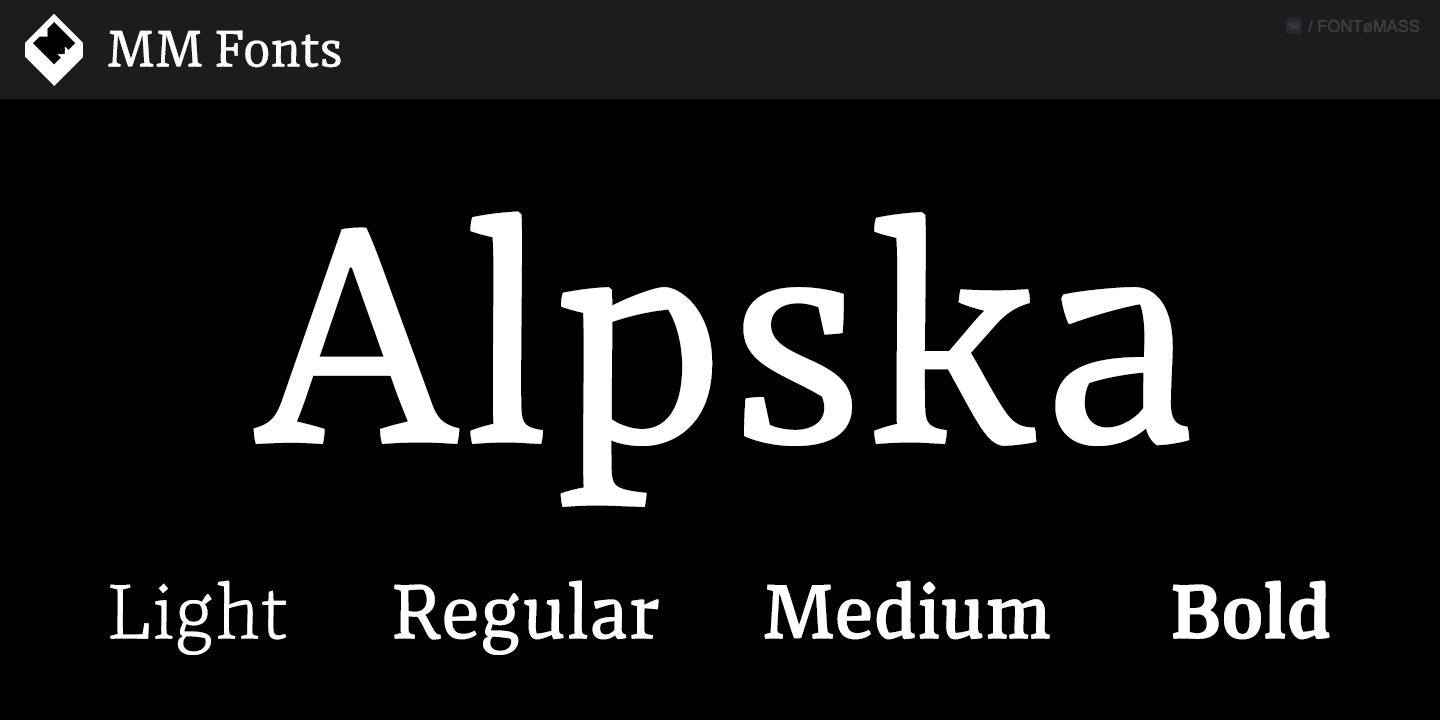 Alpska Font preview